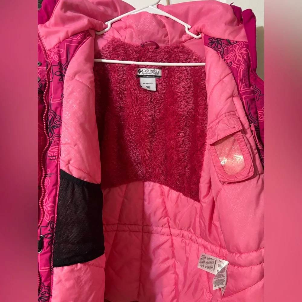 Columbia Kids' Fuchsia Floral Puffer Jacket - Picture 3 of 11